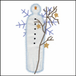 FREE Applique Wooden Snowman